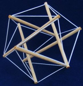 Icosahedron tensegrity scarr